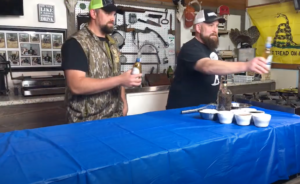 Hunt Chef live- plucking and brined wild Tom turkey